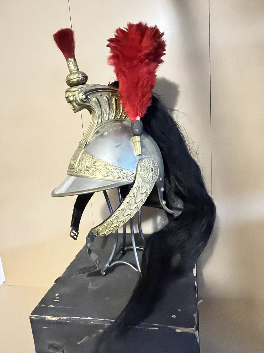 CASQUE D'OFFICIER DE LA GARDE RÉPUBLICAINE À CHEVAL-photo-1