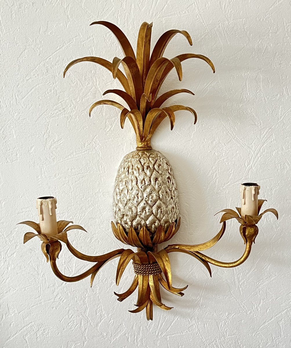 Paire d'appliques ananas de la Maison Charles-photo-2