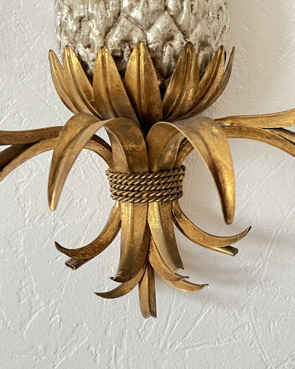 Paire d'appliques ananas de la Maison Charles-photo-3