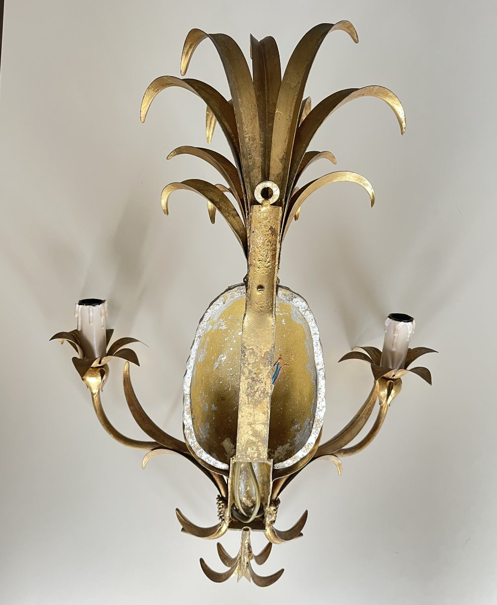 Paire d'appliques ananas de la Maison Charles-photo-3