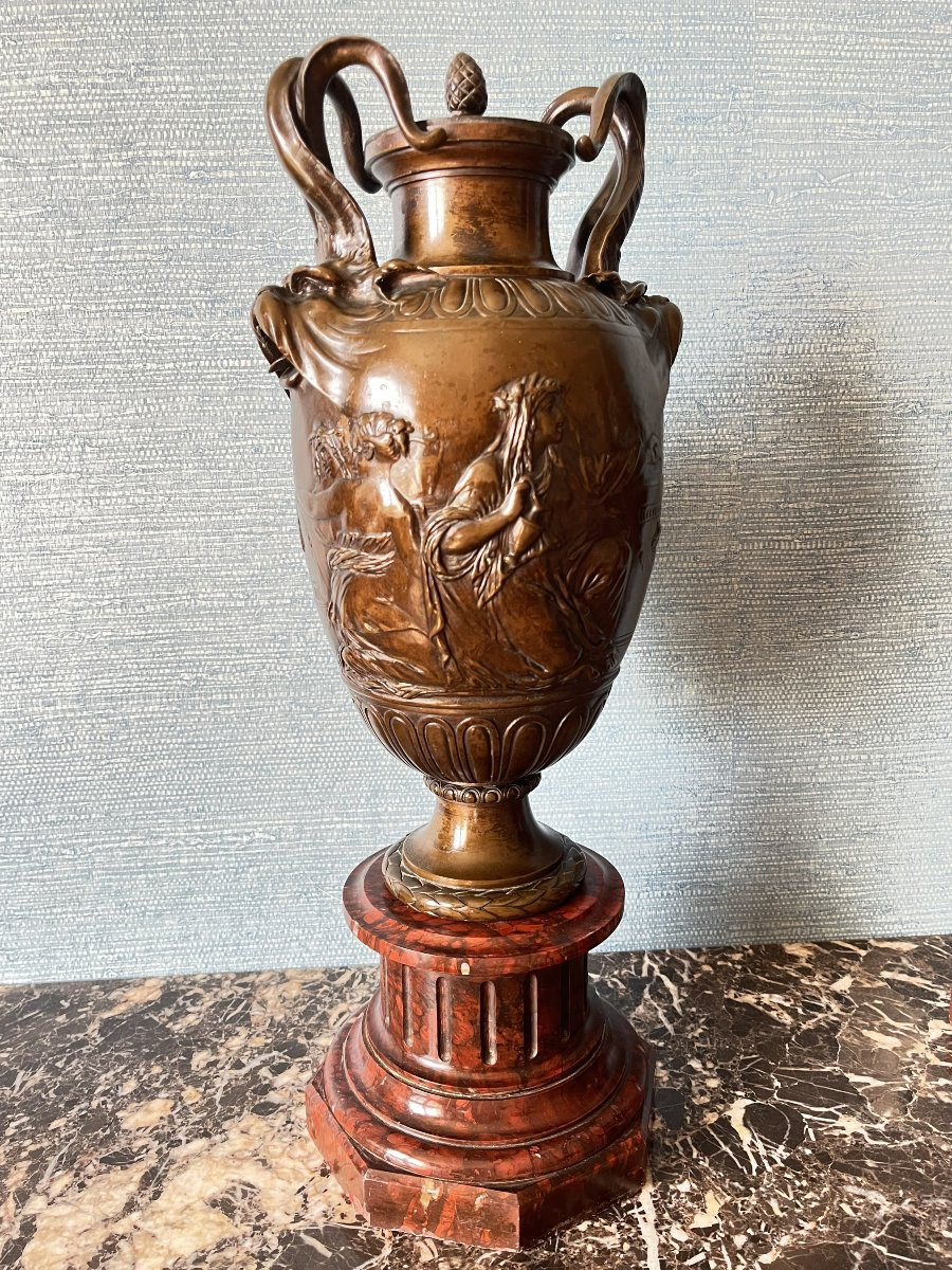  Bronze Vases – F. Barbedienne-photo-2