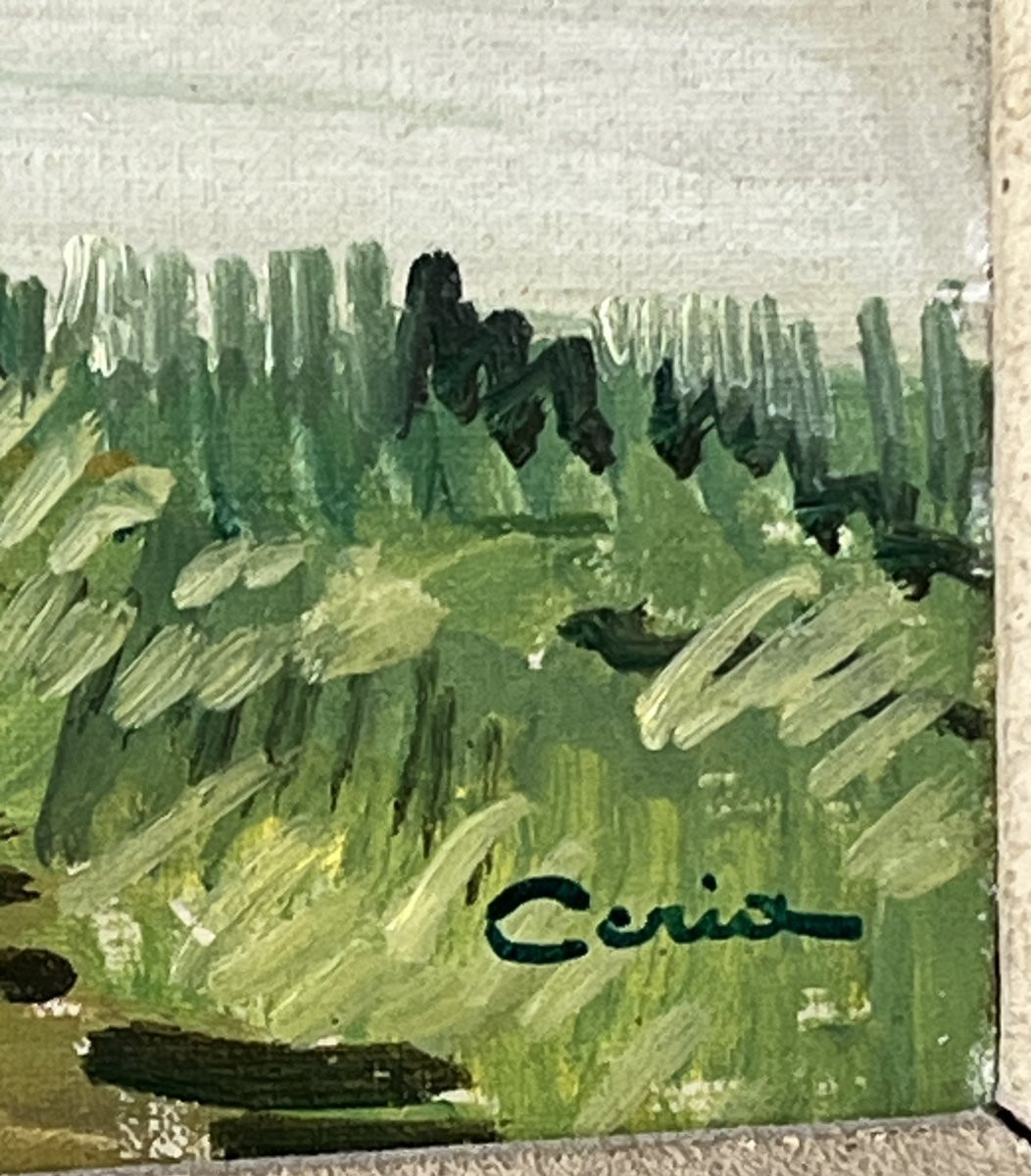 Edmond Ceria, The Veil Of Vour, Oil On Canvas-photo-3