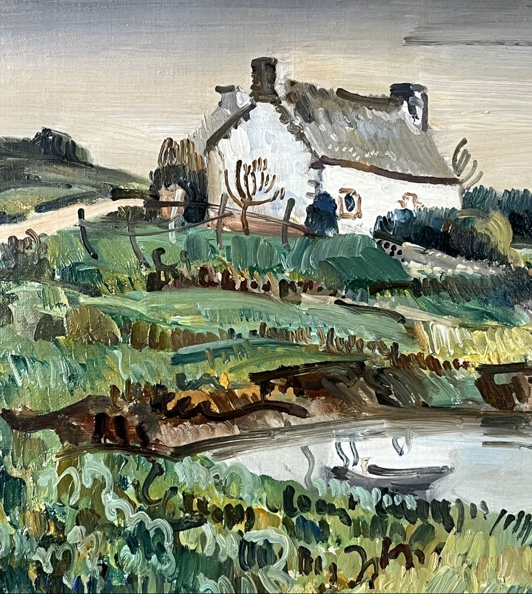 Edmond Ceria, The Veil Of Vour, Oil On Canvas-photo-4