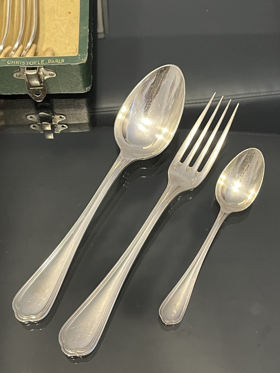 Ménagère Christofle – Modèle Spatours – 37 pièces-photo-3