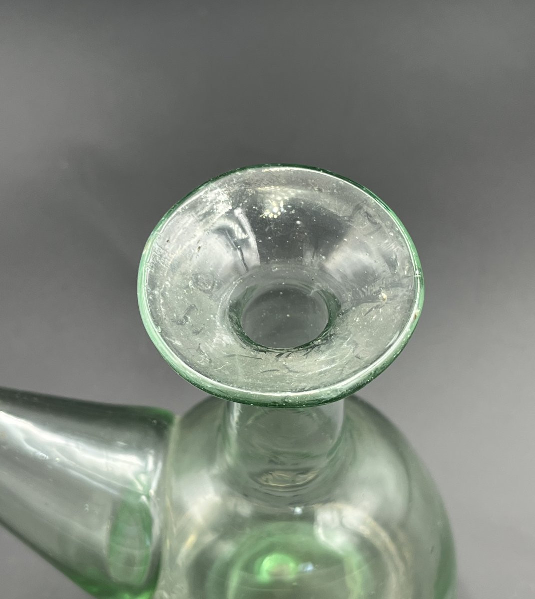 Porron en verre soufflé XIX ème -photo-2