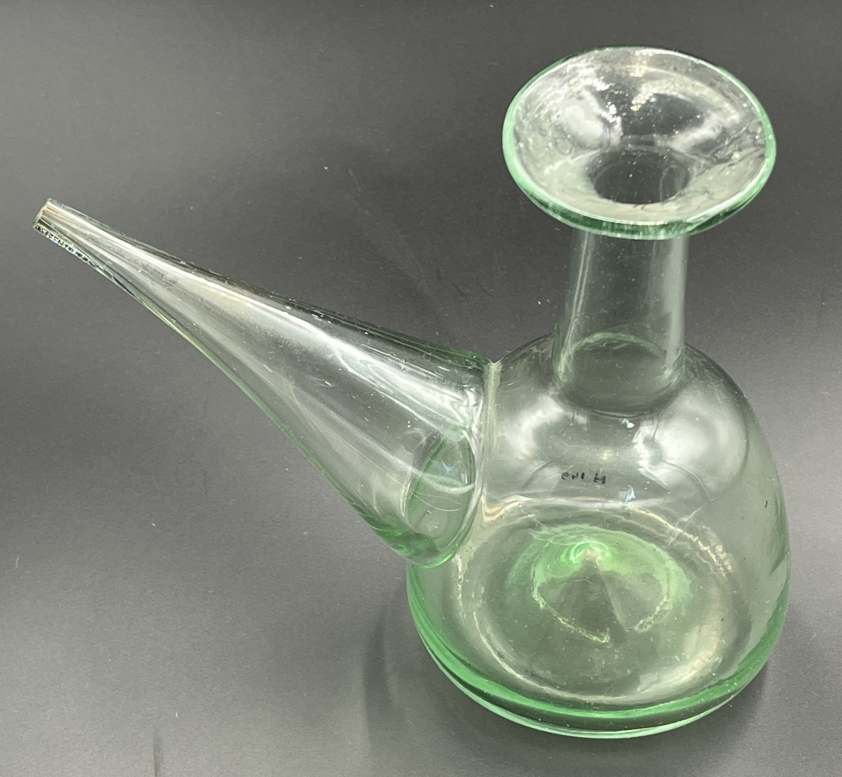 Porron en verre soufflé XIX ème 