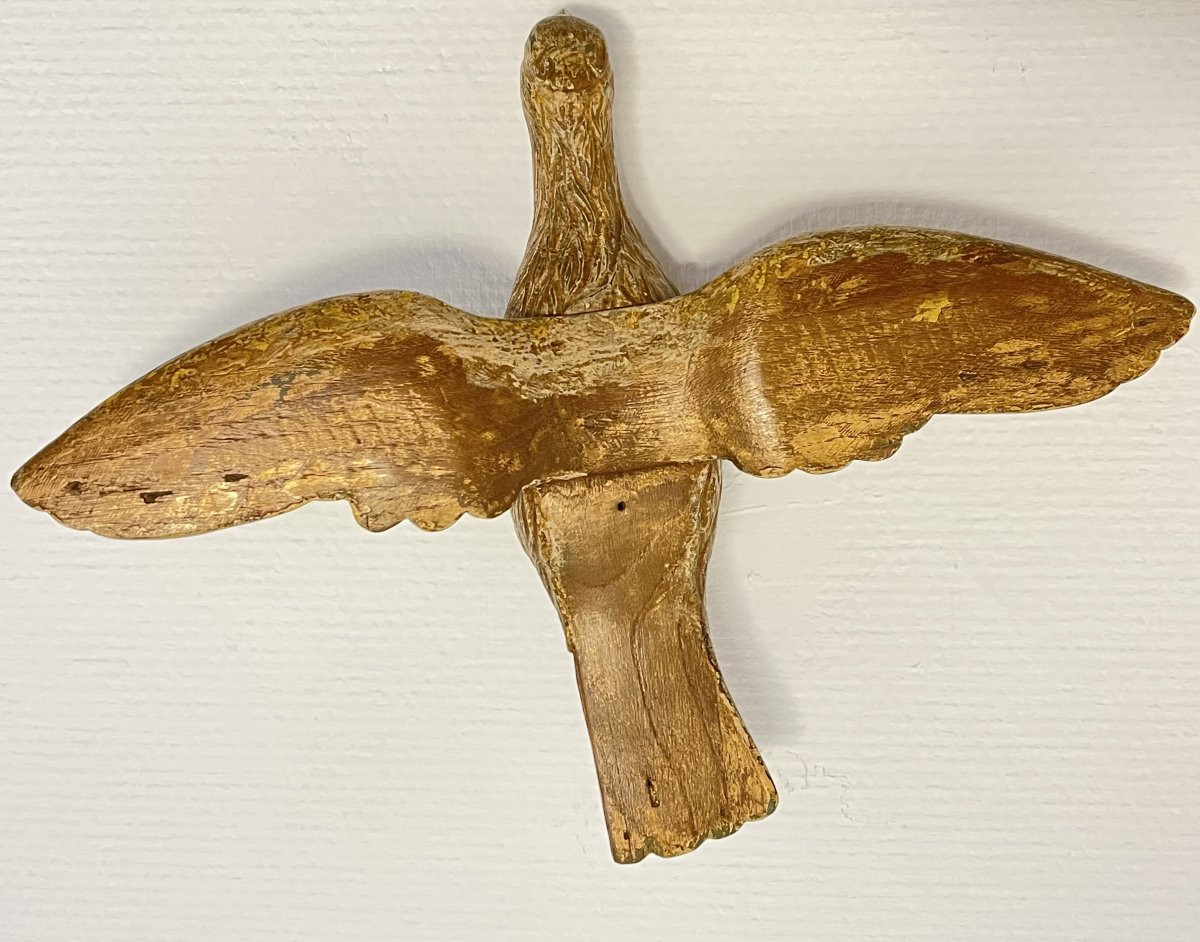 Carved Wooden Dove, Holy Spirit, 18th Century -photo-3