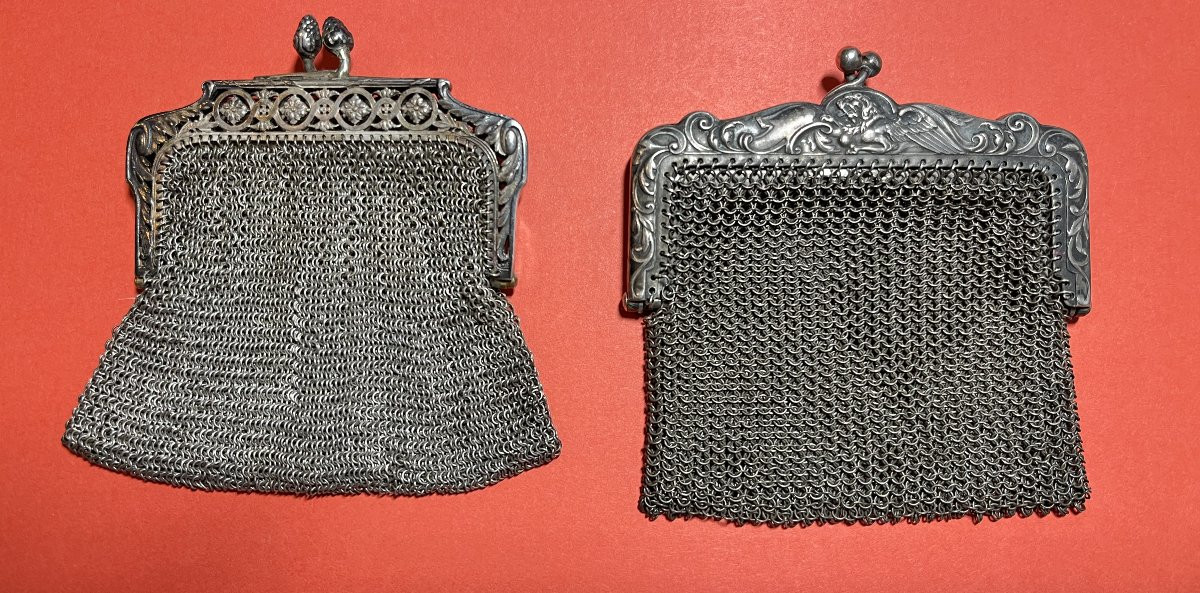 Purses, Old Alms Purses 19th Century-photo-2