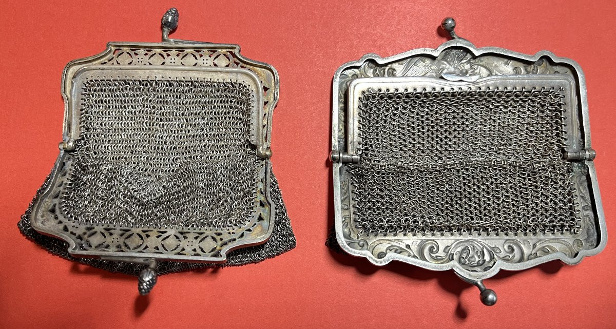 Purses, Old Alms Purses 19th Century-photo-4
