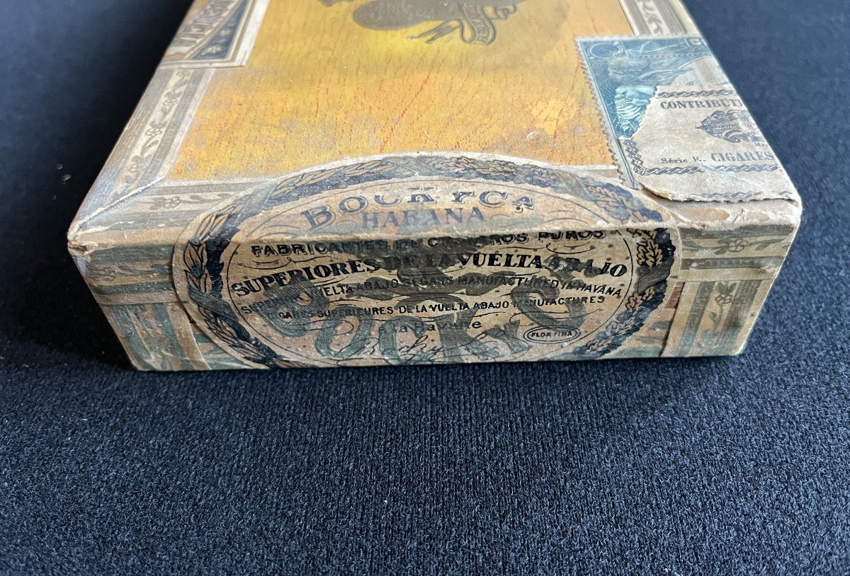  Cuban Cigar Box "reinas De Bock" – Habana 1912 – Complete And Sealed Original-photo-2