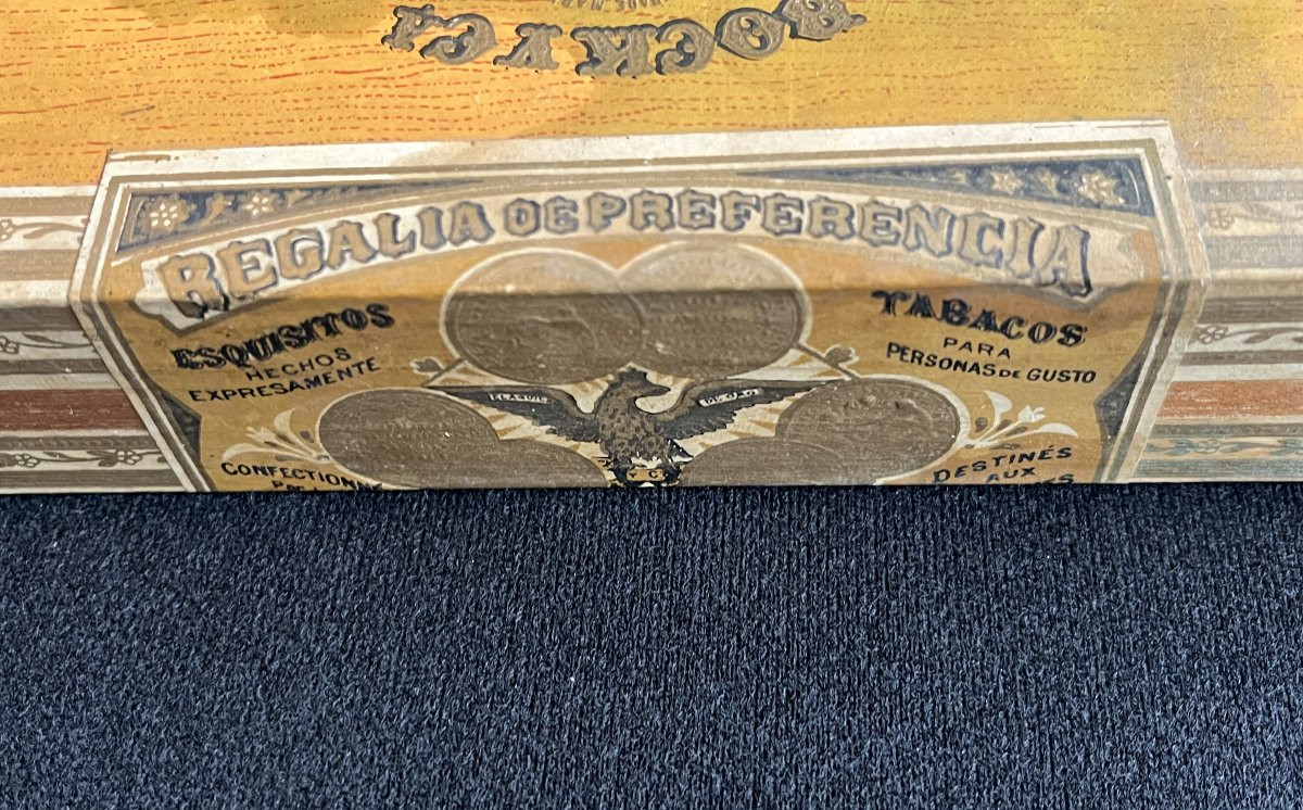  Cuban Cigar Box "reinas De Bock" – Habana 1912 – Complete And Sealed Original-photo-3