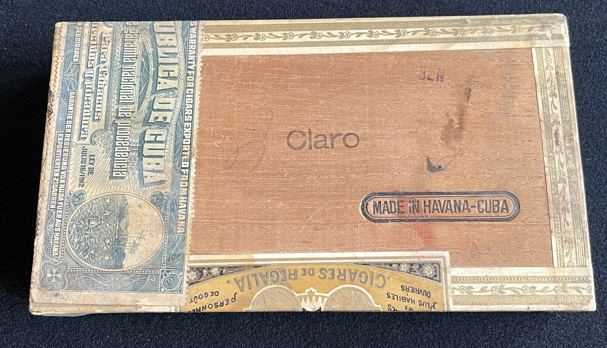  Cuban Cigar Box "reinas De Bock" – Habana 1912 – Complete And Sealed Original-photo-1