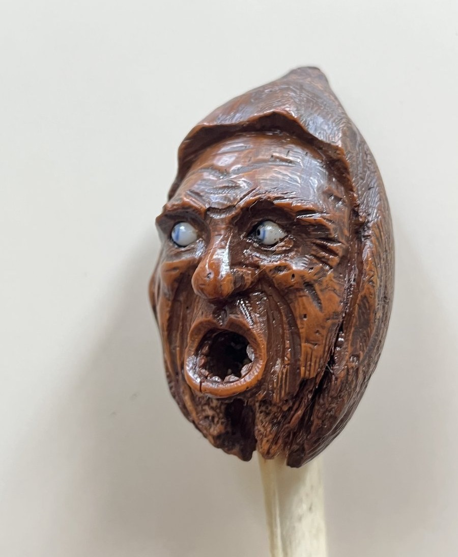 Rare Letter Opener With A Carved Corozo Handle—late 19th Century-photo-4