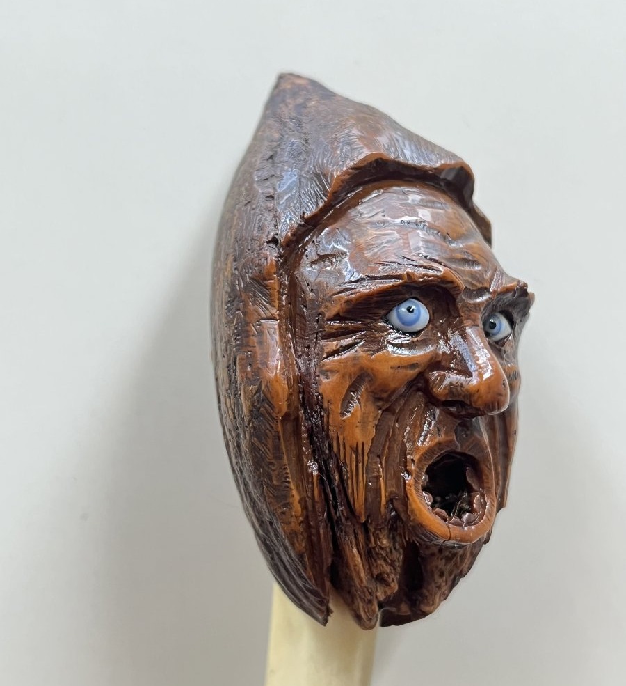Rare Letter Opener With A Carved Corozo Handle—late 19th Century-photo-1