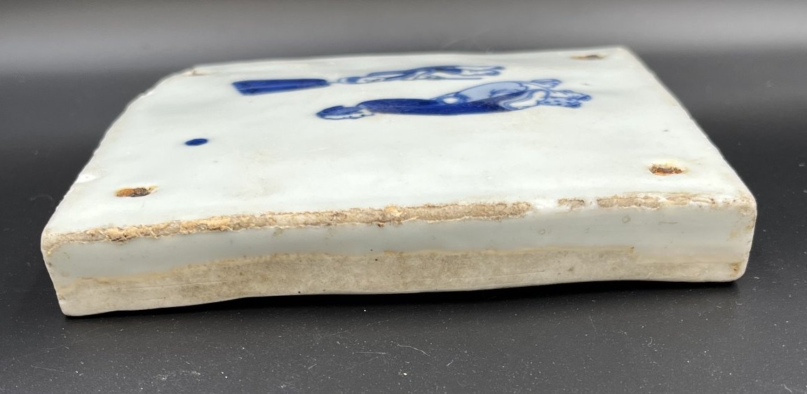 Delft Tile With A Chinoiserie Design – Holland, Circa 1700-photo-4