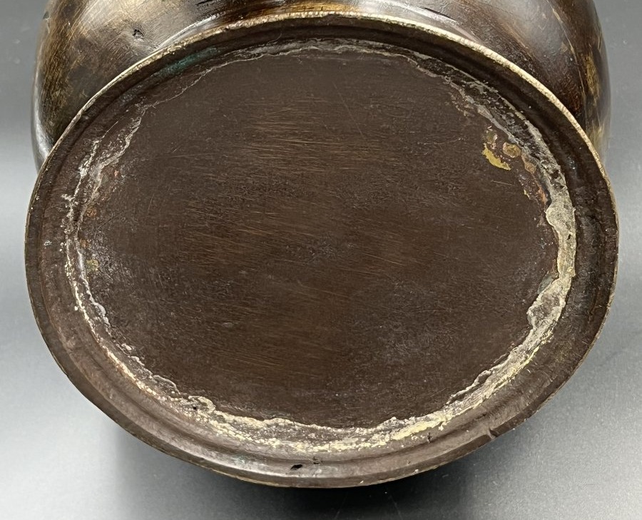 Important Bronze Vase, Japan, 19th Century, With Dragon Decoration In High Relief-photo-6