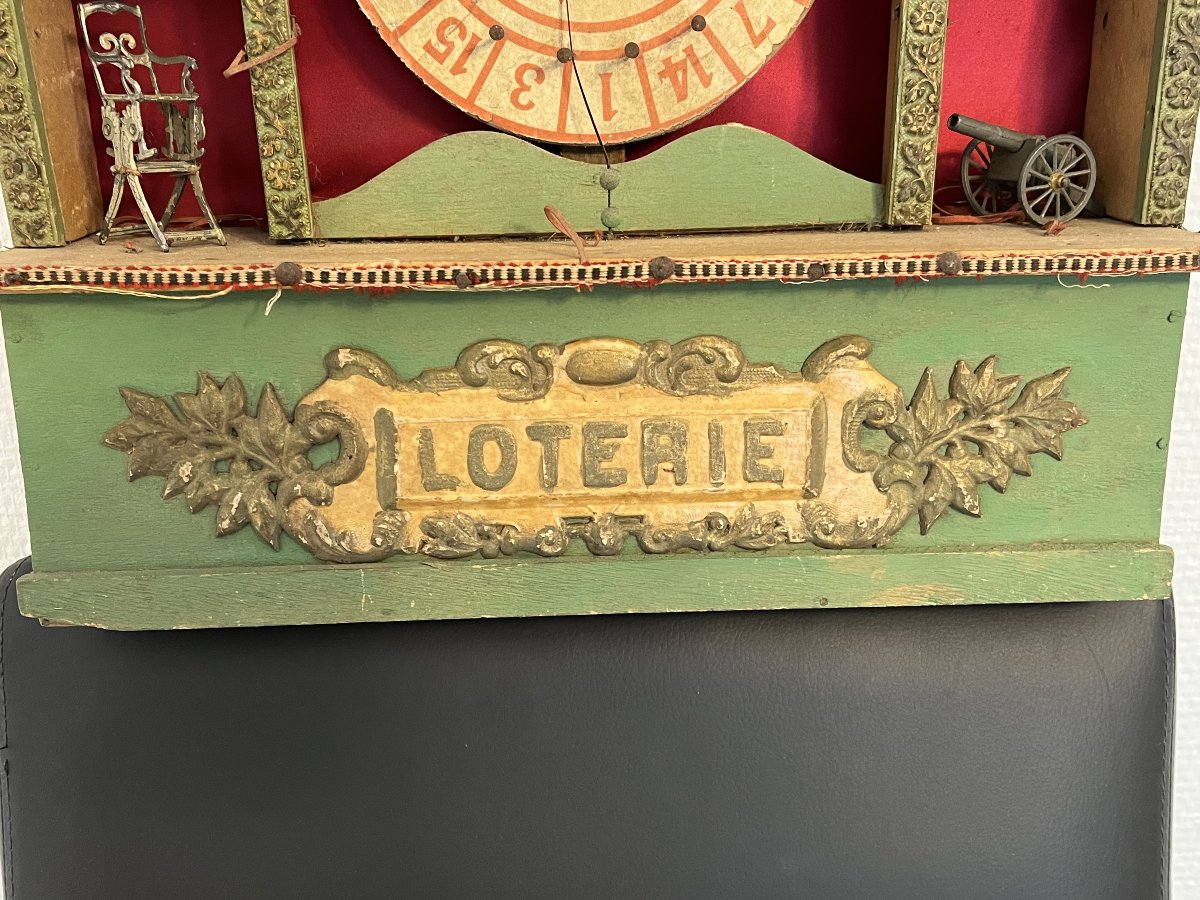 Loterie Parisienne – Jeu forain en bois – vers 1900-photo-1