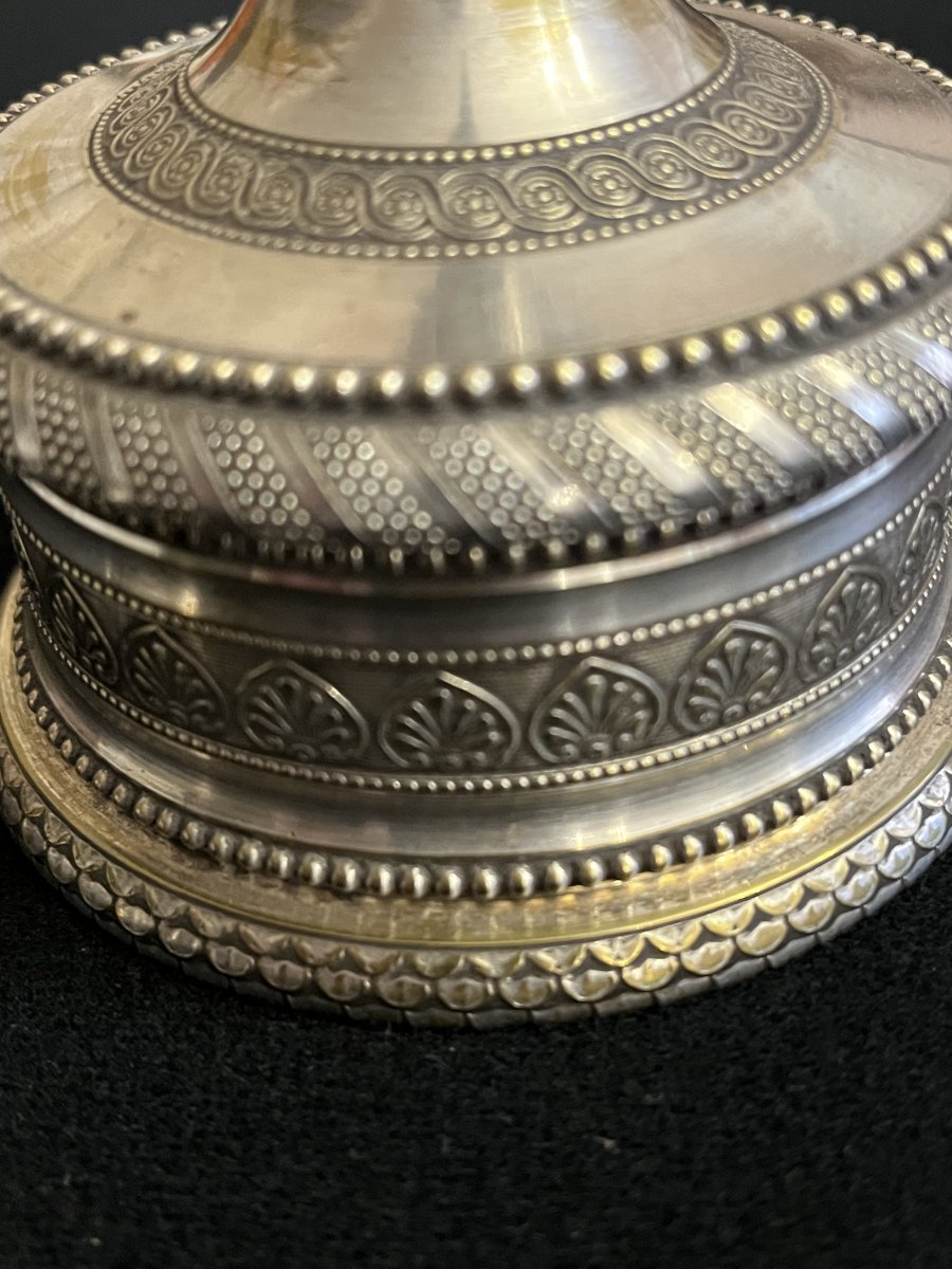 Silver Pocket Watch And Decorative Eagle-shaped Watch Case – Late 19th Century-photo-4