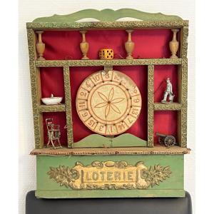 Parisian Lottery – Wooden Fairground Game – Circa 1900
