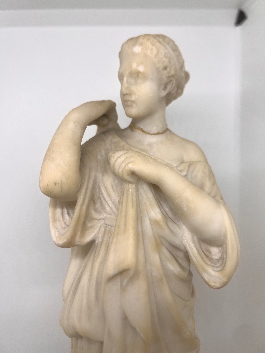 Sculpture En Marbre Blanc Italie Fin Du XIX Sec
