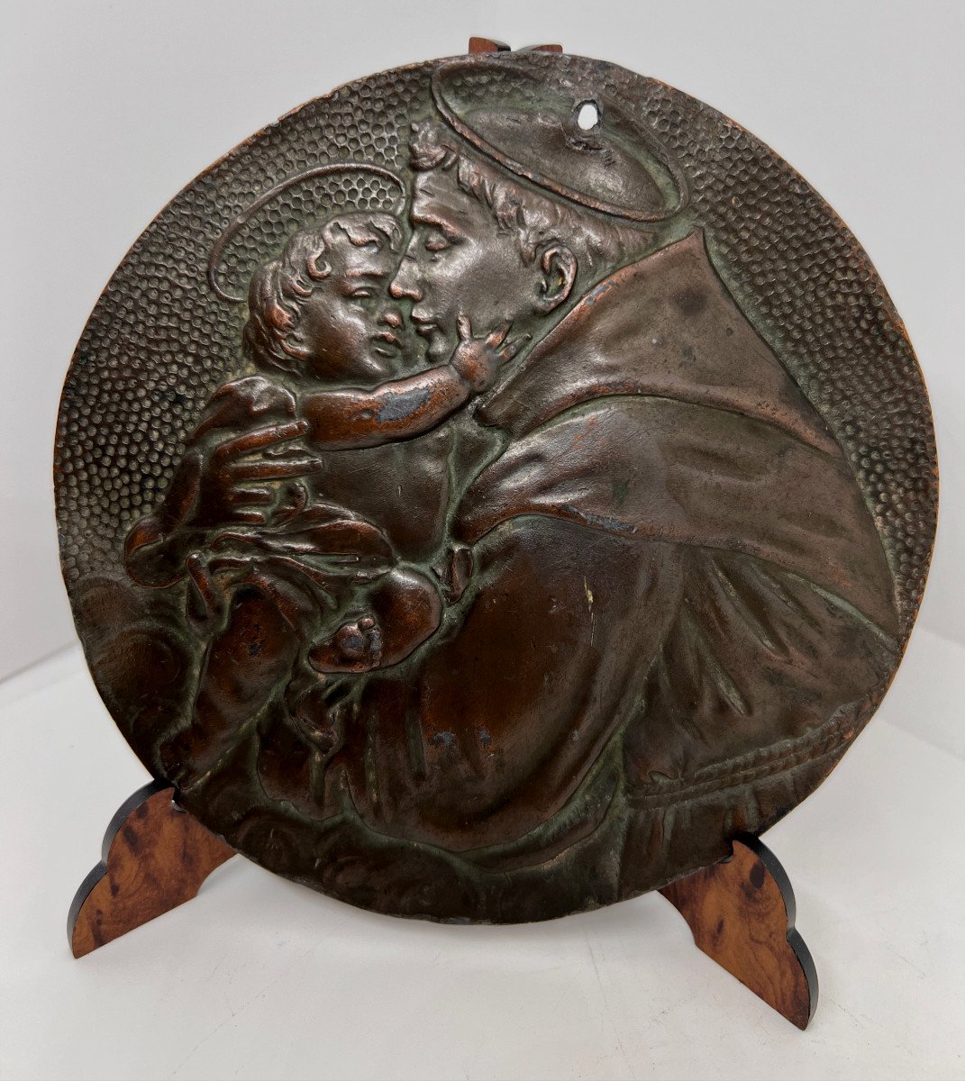 Italie XIX Sec Bas Relief En Bronze-photo-2