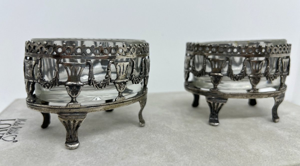 Paire de saleron XIX sec -photo-2