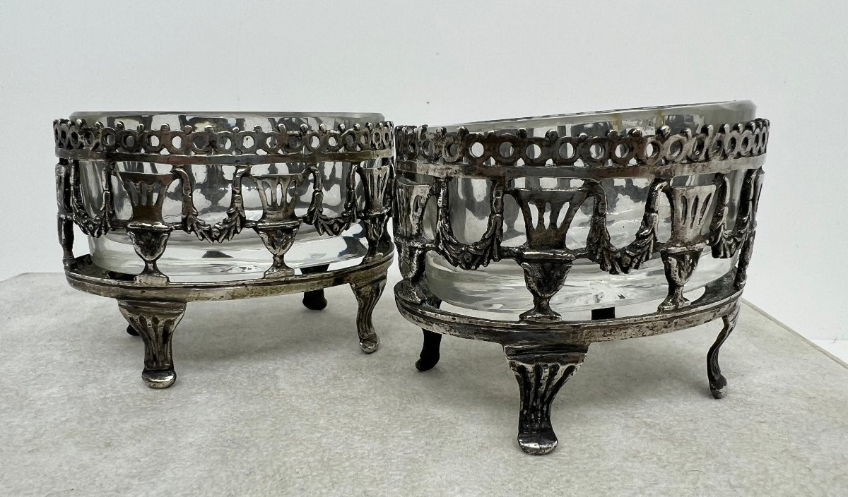 Paire de saleron XIX sec -photo-3