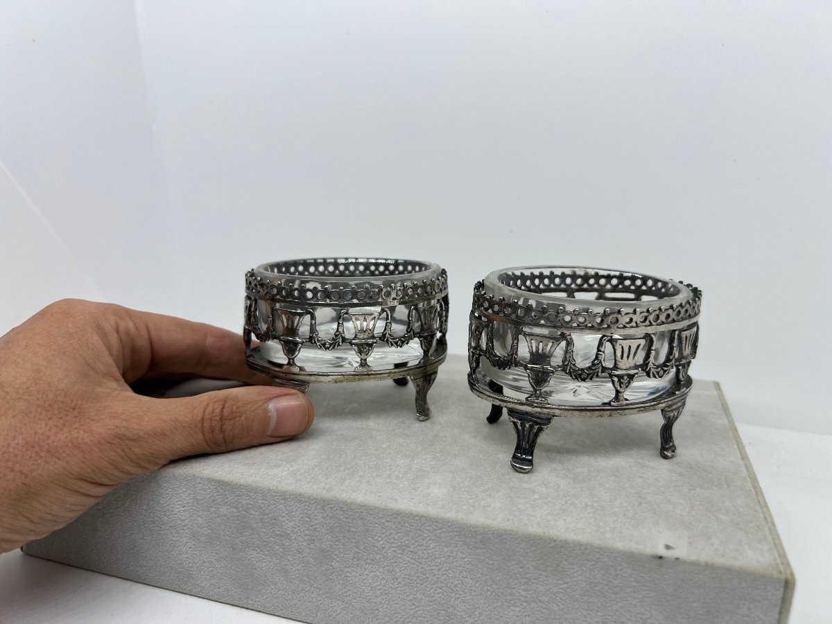 Paire de saleron XIX sec -photo-4