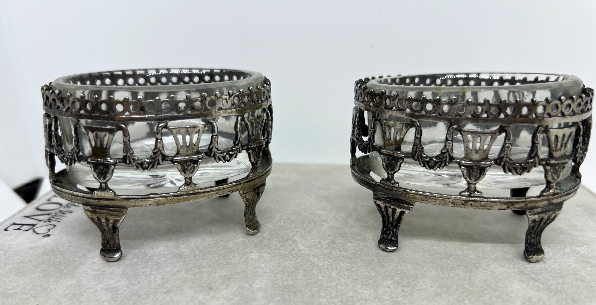 Paire de saleron XIX sec 