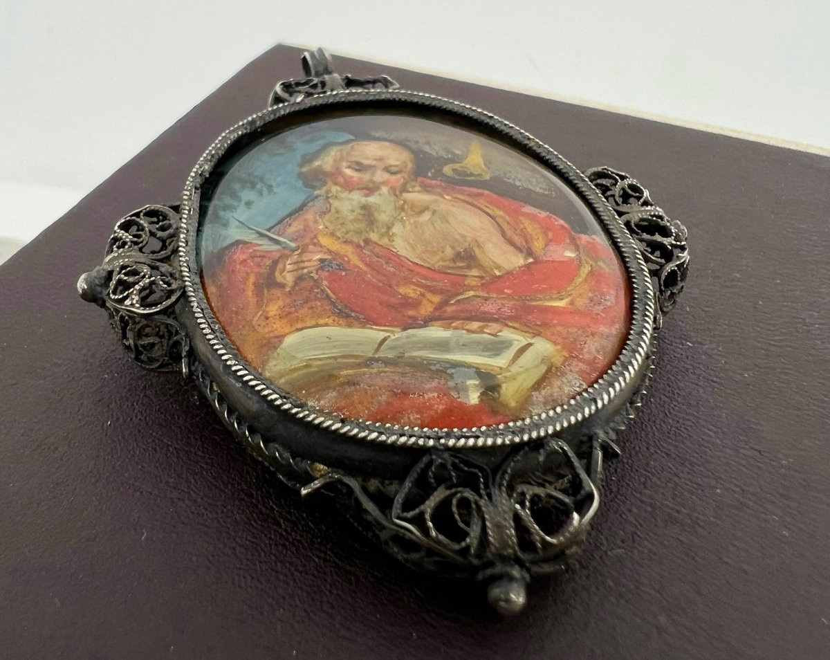 Pendentif reliquaire XVIII sec-photo-2