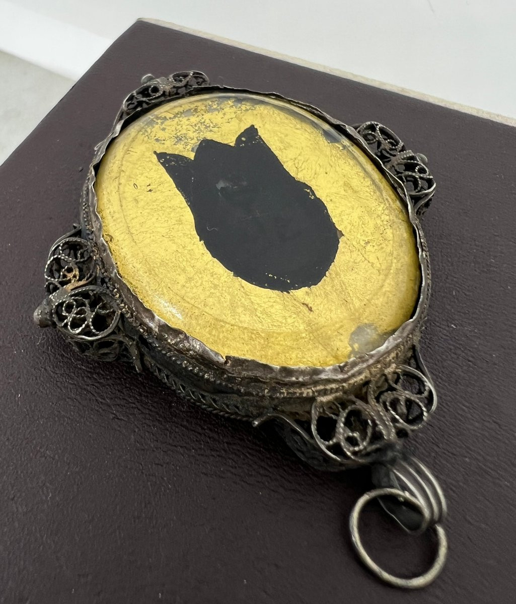 Pendentif reliquaire XVIII sec-photo-3