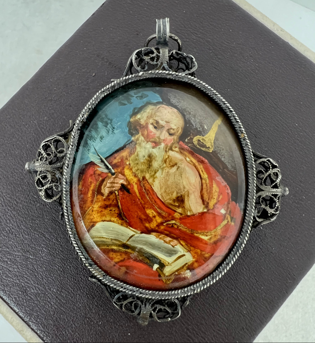 Pendentif reliquaire XVIII sec