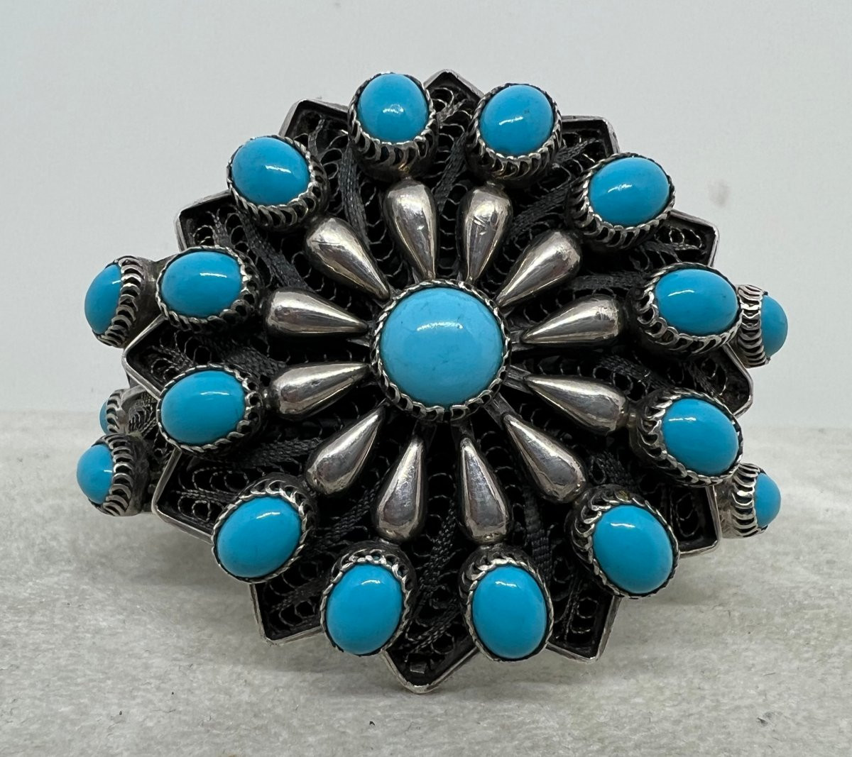 Moyen Orient XX sec argent massif-photo-2