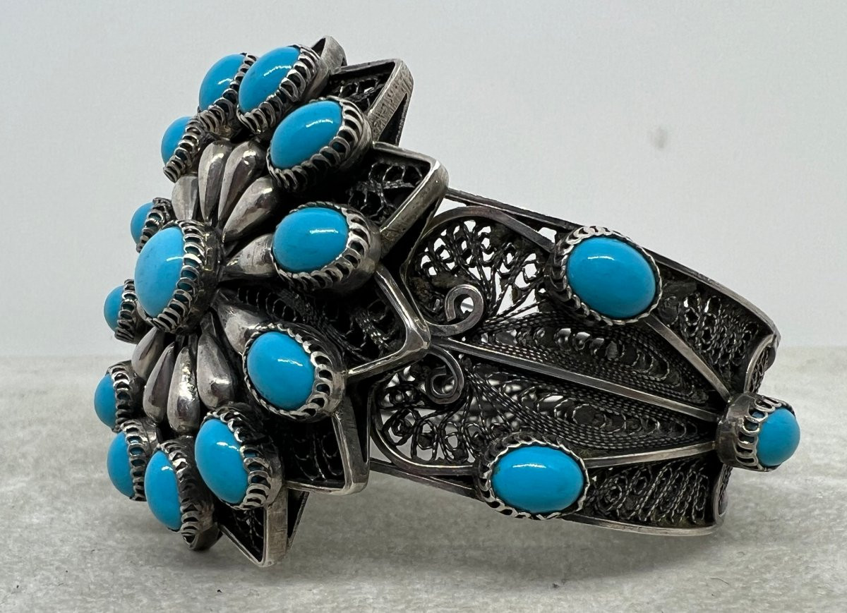 Moyen Orient XX sec argent massif-photo-3