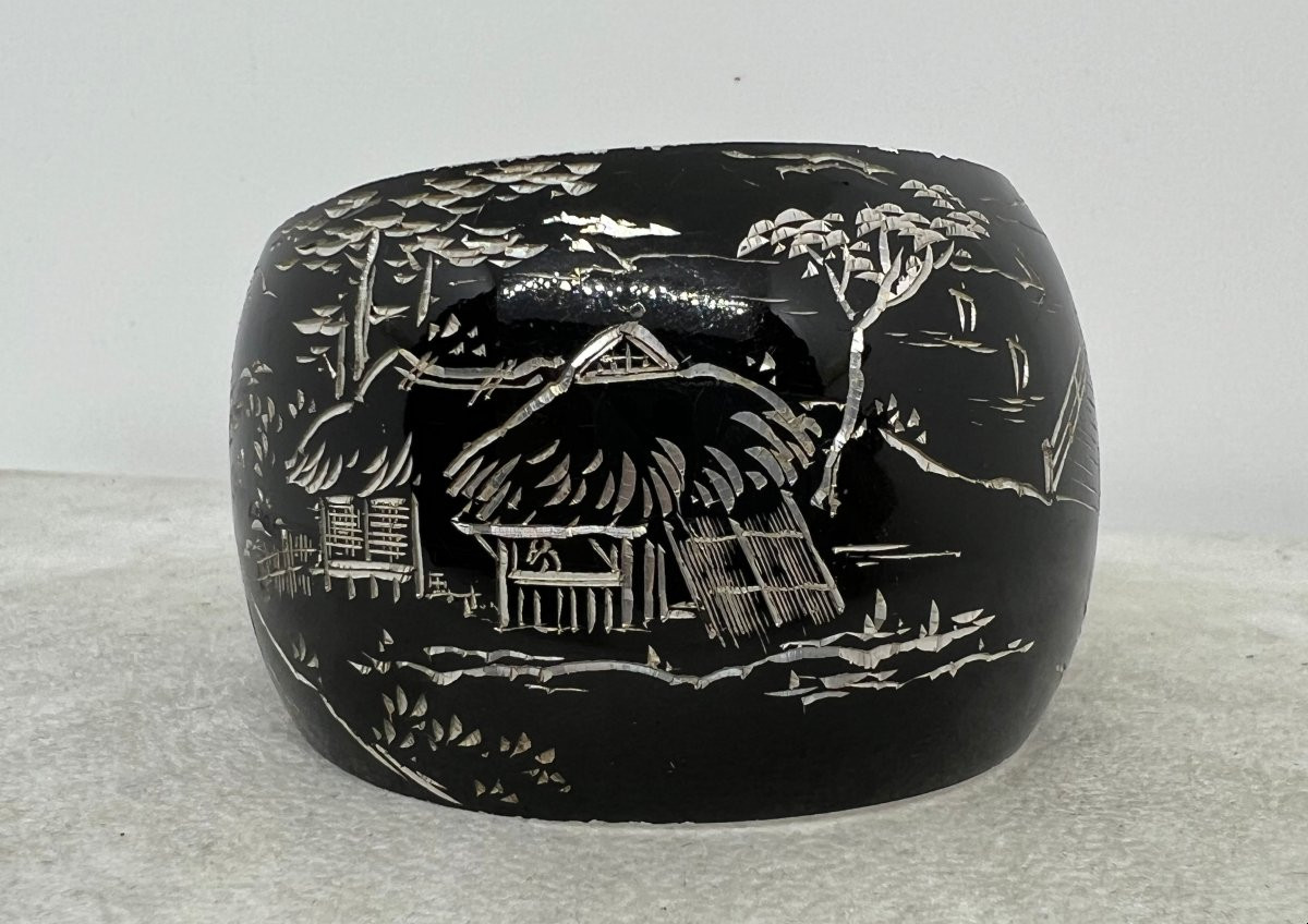 Japon  XX sec argent massif-photo-2