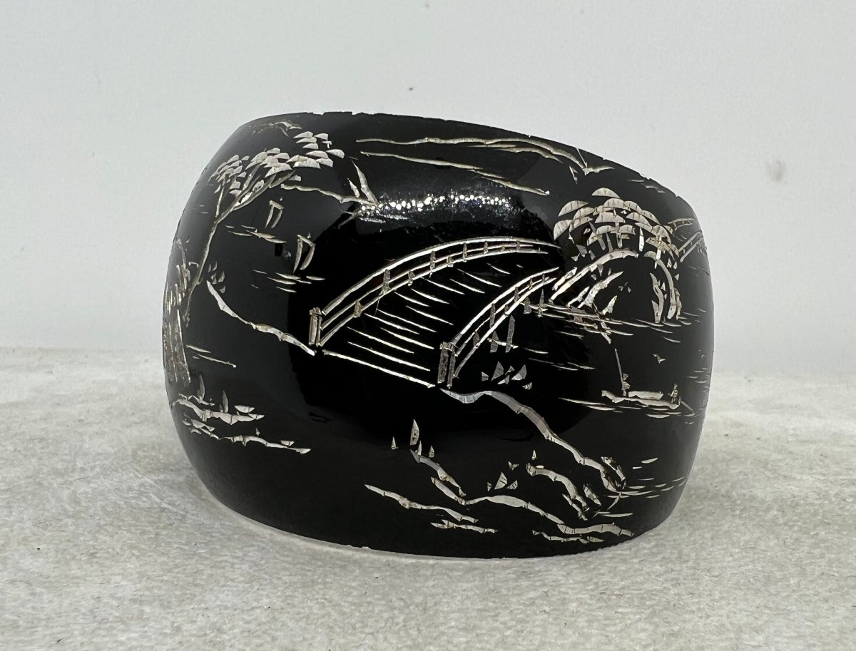 Japon  XX sec argent massif-photo-3