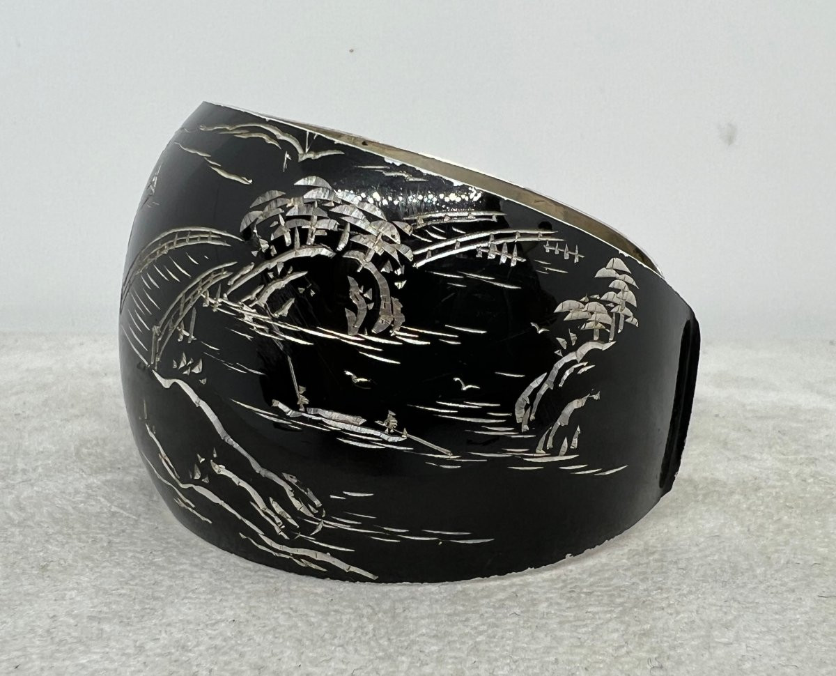 Japon  XX sec argent massif-photo-4