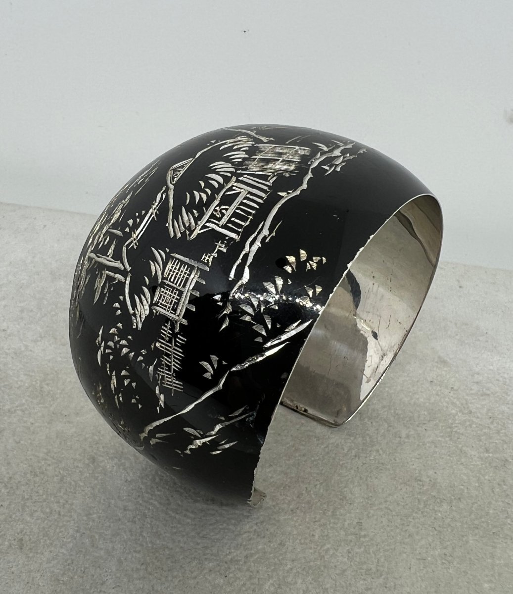 Japon  XX sec argent massif-photo-5