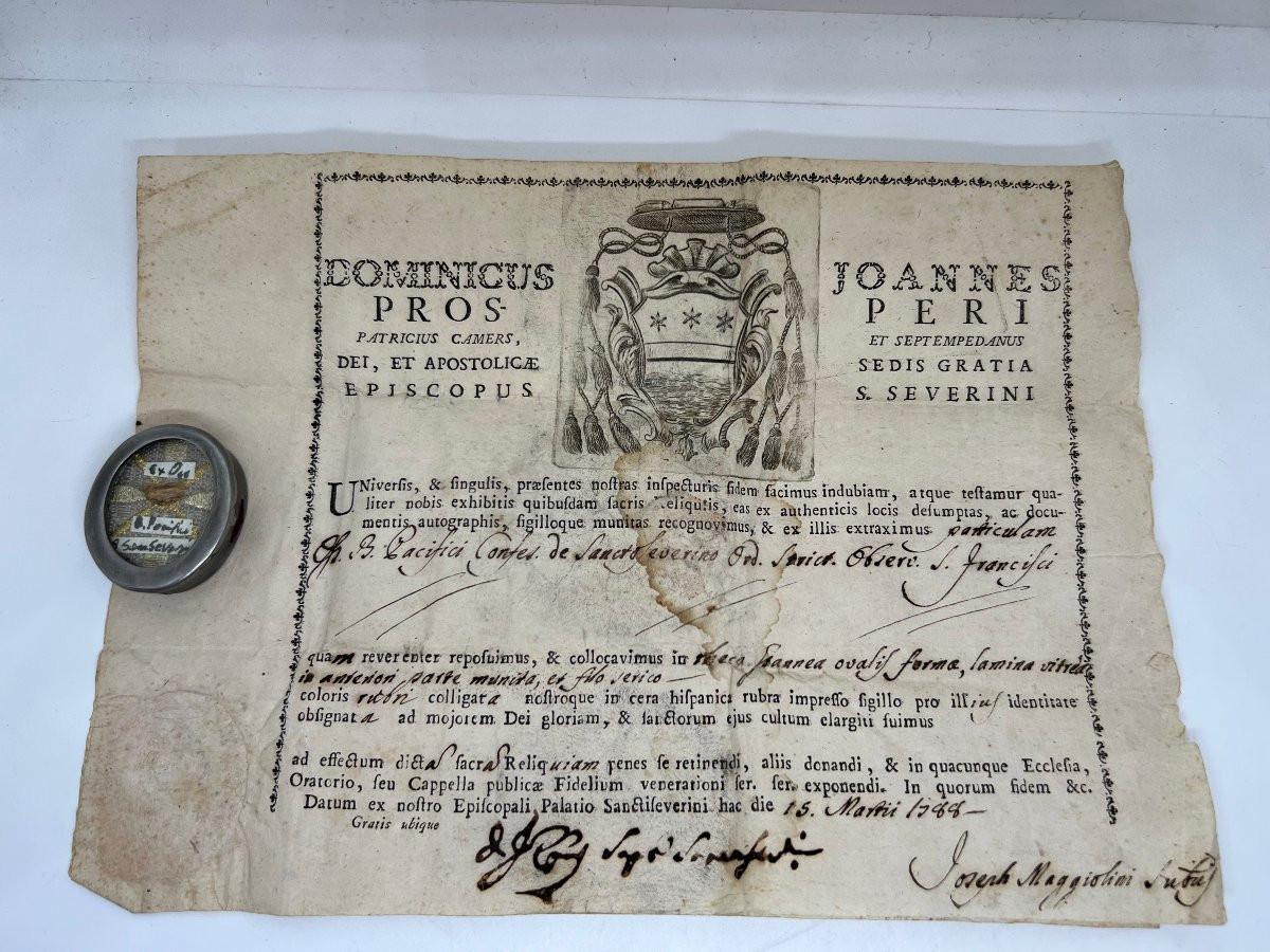 Relic Of Saint Pacifico Da Sanseverino Italy End Of XIX Sec-photo-4