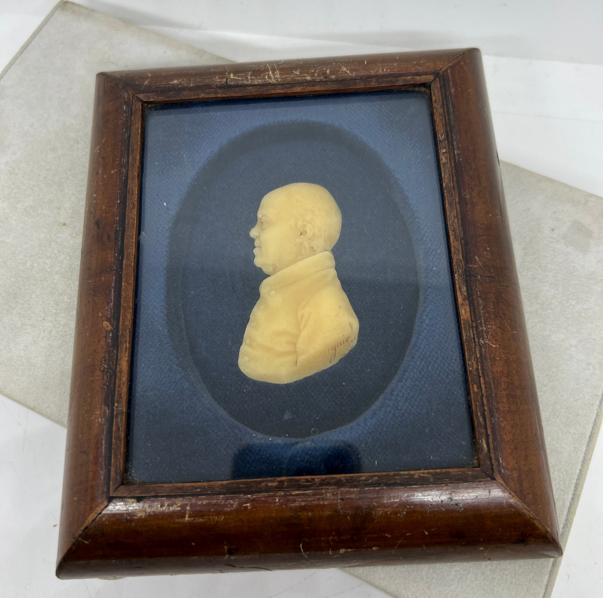 Profile homme en cire XIX sec.