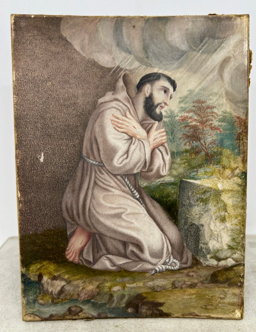 17th-century Tempera On Parchment