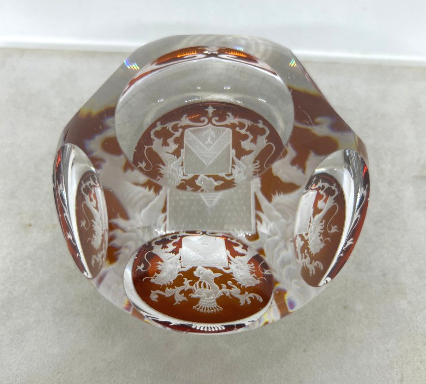 Presse papier en cristal fin du XIX sec-photo-4