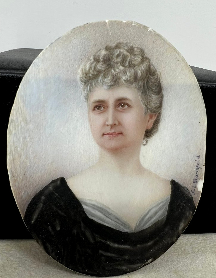 Belle Epoque miniature Ellen Louisa Stansfeld (1858-1944)-photo-3