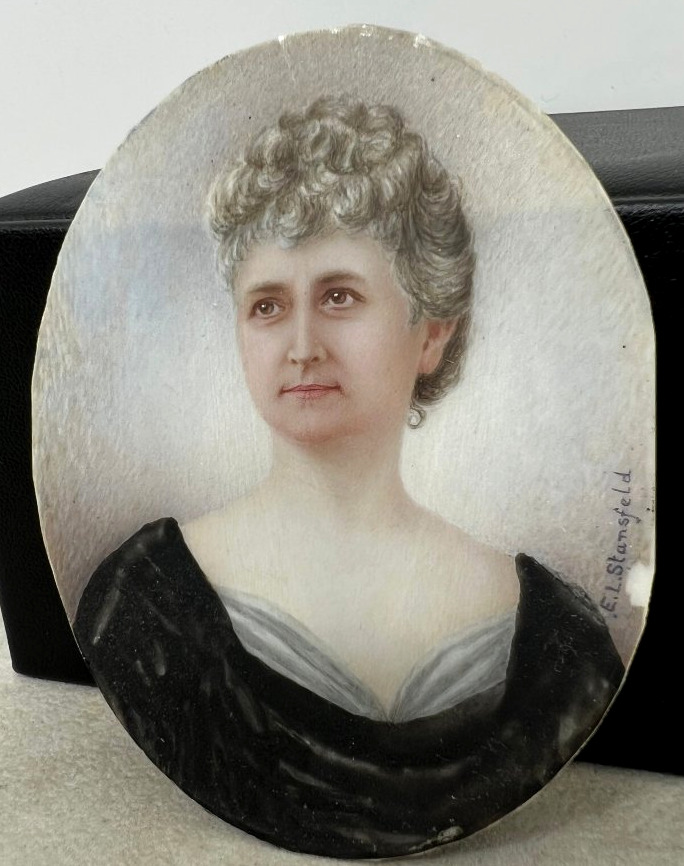 Belle Epoque miniature Ellen Louisa Stansfeld (1858-1944)-photo-4