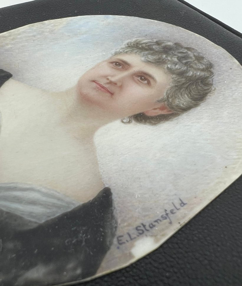Belle Epoque miniature Ellen Louisa Stansfeld (1858-1944)-photo-1