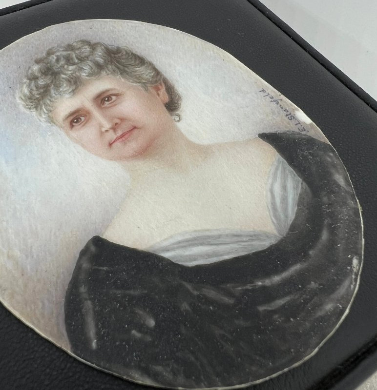 Belle Epoque miniature Ellen Louisa Stansfeld (1858-1944)-photo-2