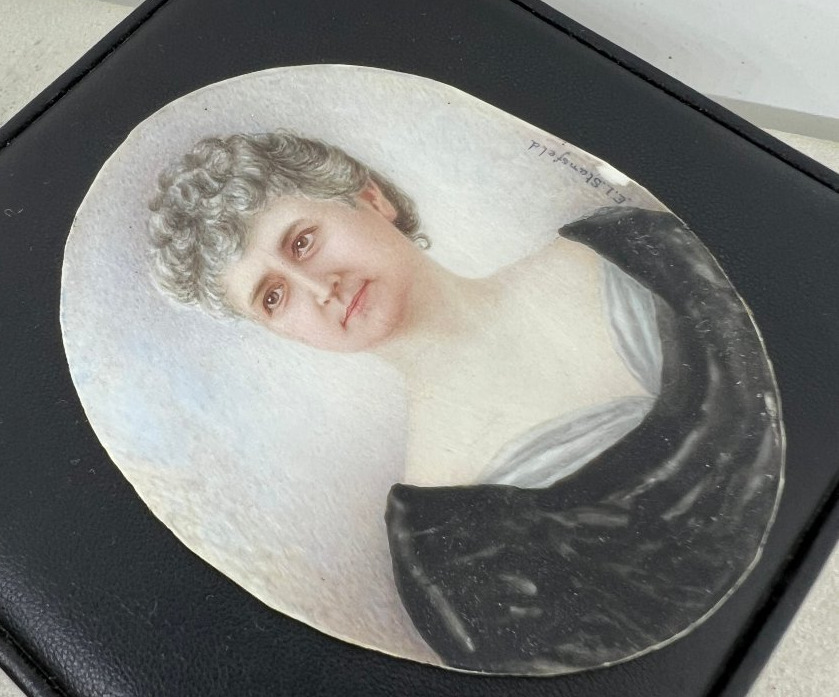 Belle Epoque miniature Ellen Louisa Stansfeld (1858-1944)-photo-3