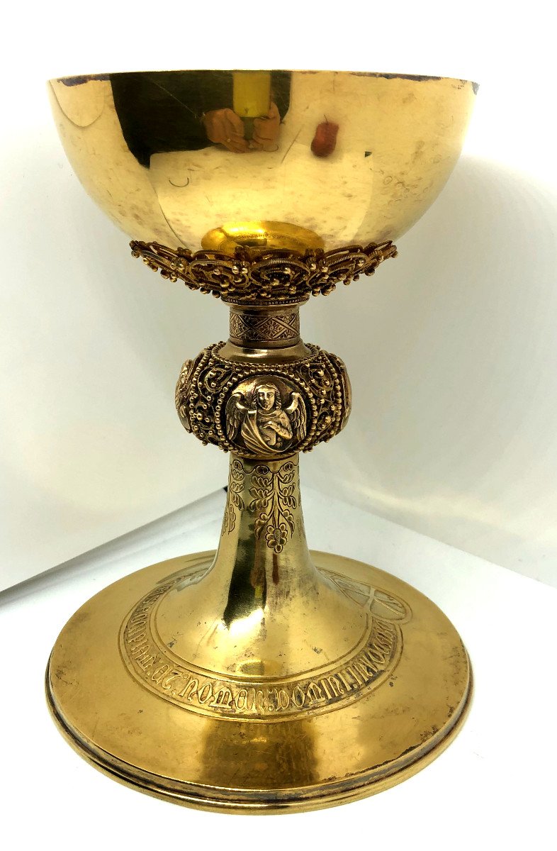 Chalice In Vermeille Neogothic France End Of The XIX Sec.