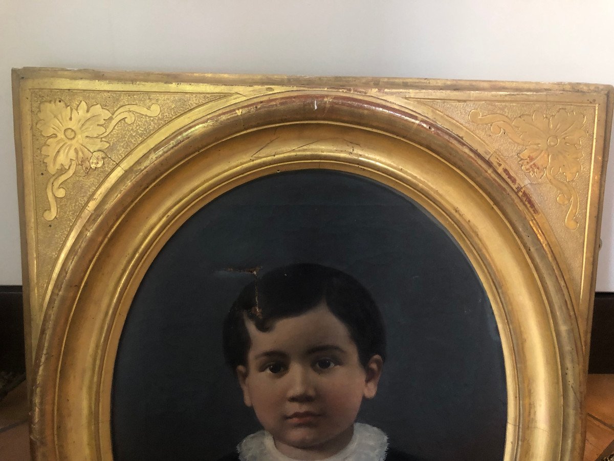 Child's Portrait From XIX Sec Italy-photo-2