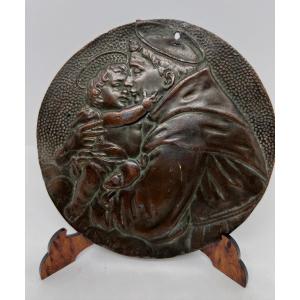 Italy XIX Sec Bas Relief In Bronze